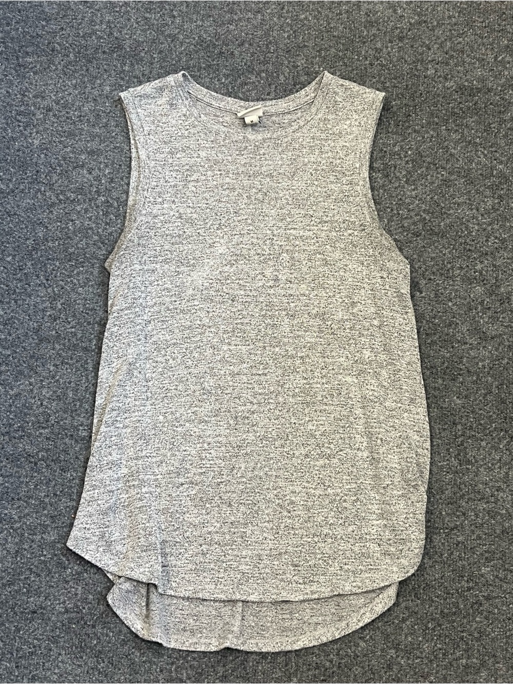 a new day Women’s Light Gray Heathered Sleeveless Tank Top, Medium